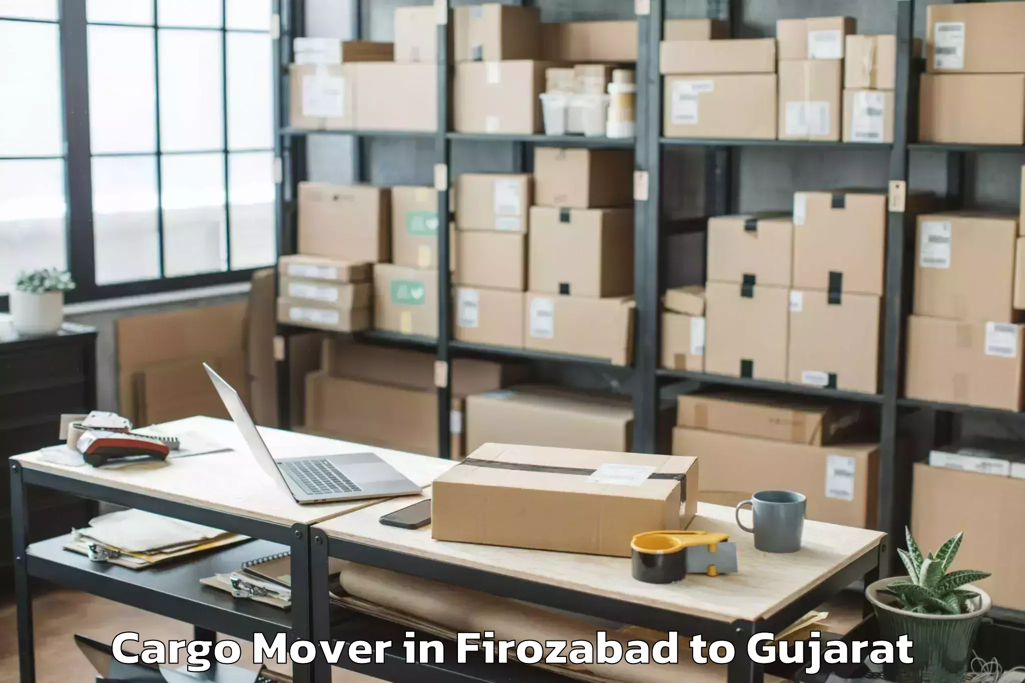 Reliable Firozabad to Delvada Cargo Mover